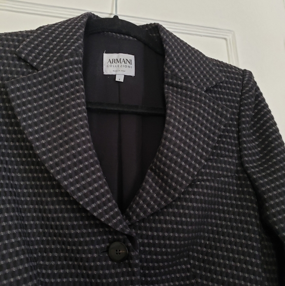 Armani Grey Stripe Blazer - Picture 6 of 9